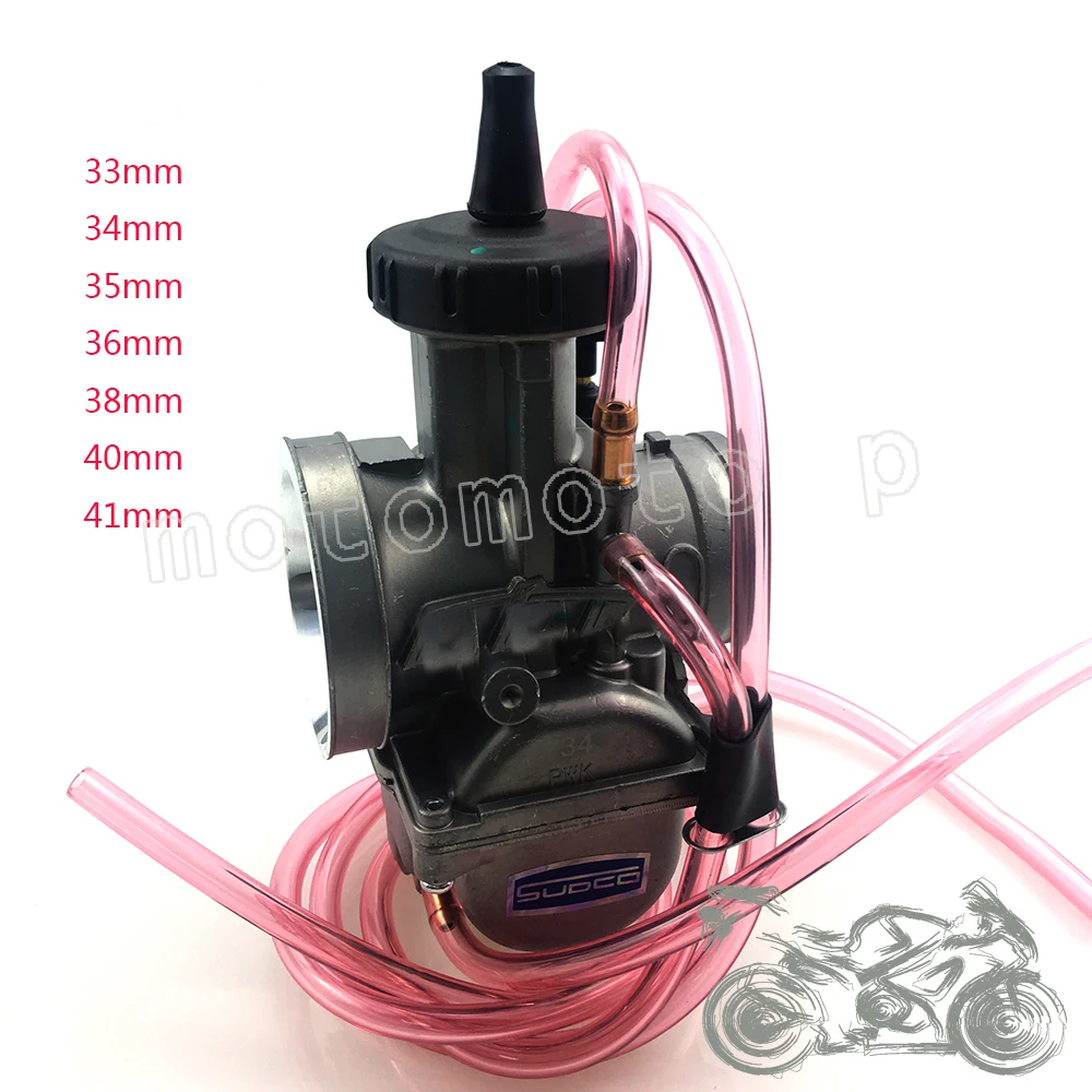 Универсальный 2T4T JINGBIN карбюратор для мотоцикла Carburador PWK 33 34 35 36 38 40 41 мм Воздушный