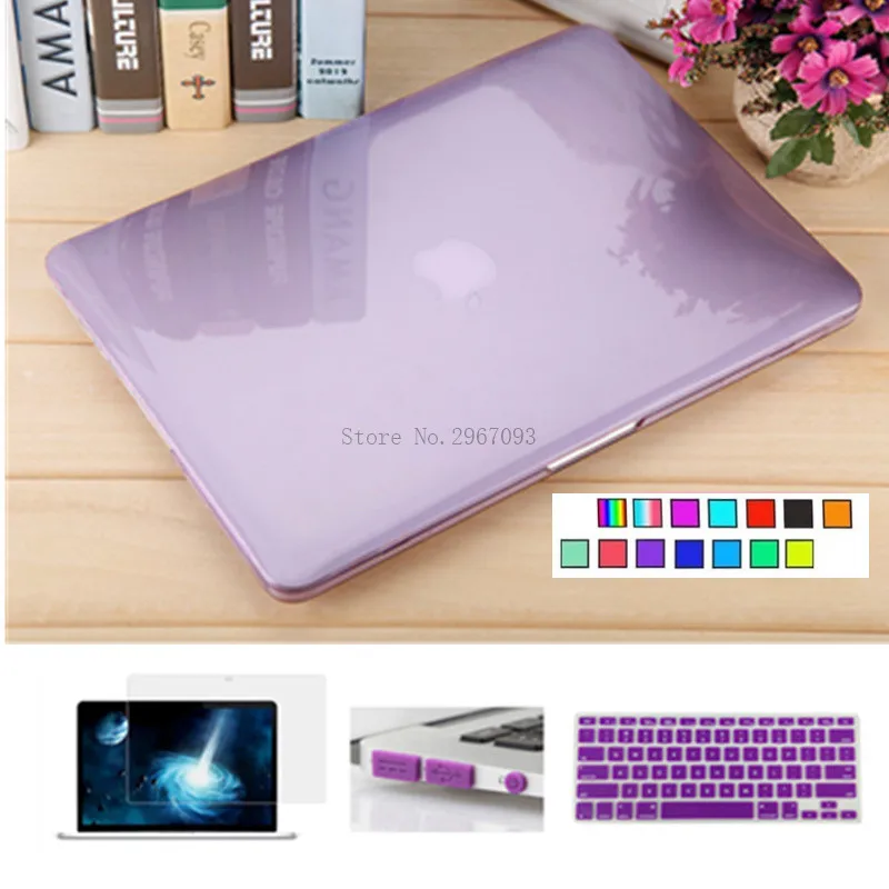 Для MacBook Pro 13 15 случай 2016 2017 A1706 A1708 A1707 w/out Touch Bar и retina прозрачного хрусталя Матовый