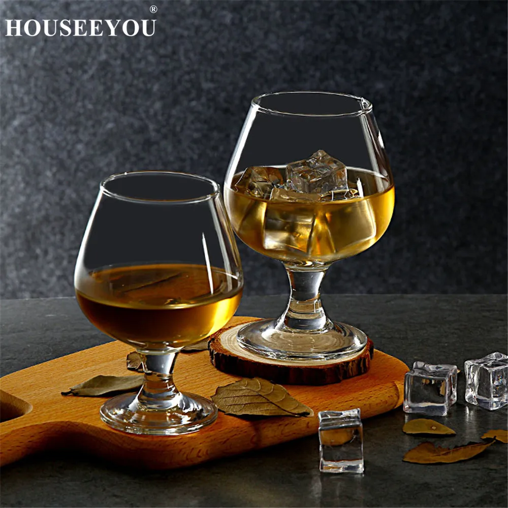 HOUSEEYOU, 2 шт./лот, коньяк, короткая чашка, кристалл, бокал для вина, для бара, для коктейля, короткий пивной бокал, es, для питья, виски, шнифтеры, сигары
