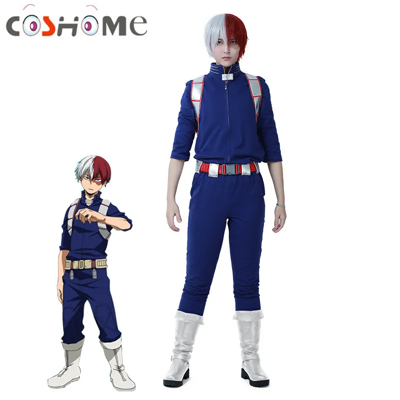 Coshome Boku no My Hero academic шото Тодороки костюмы для косплея мужчин наряд вечеринки на