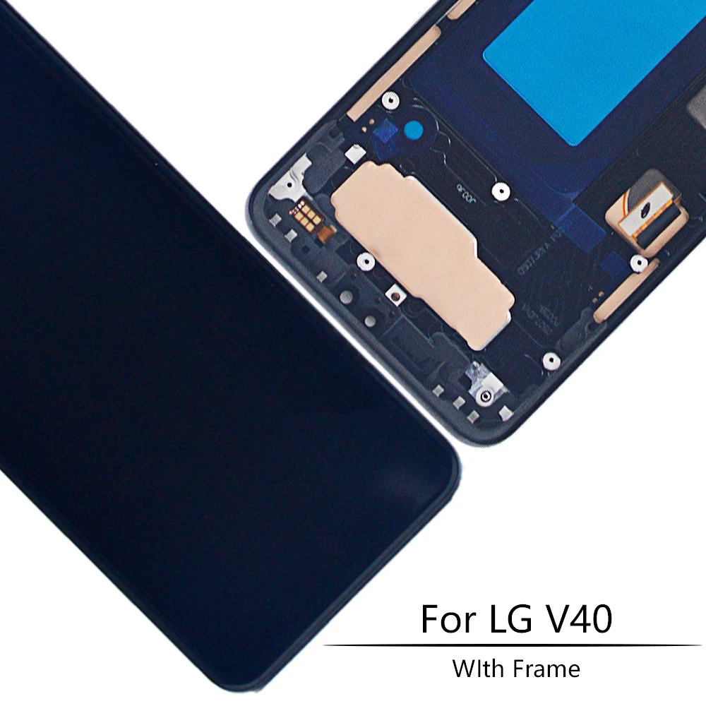 Super AMOLED 6," для LG V40 ЖК-дисплей Дисплей Сенсорный экран планшета Ассамблеи для LG V40 ThinQ Дисплей Рамка Замена V40 Экран