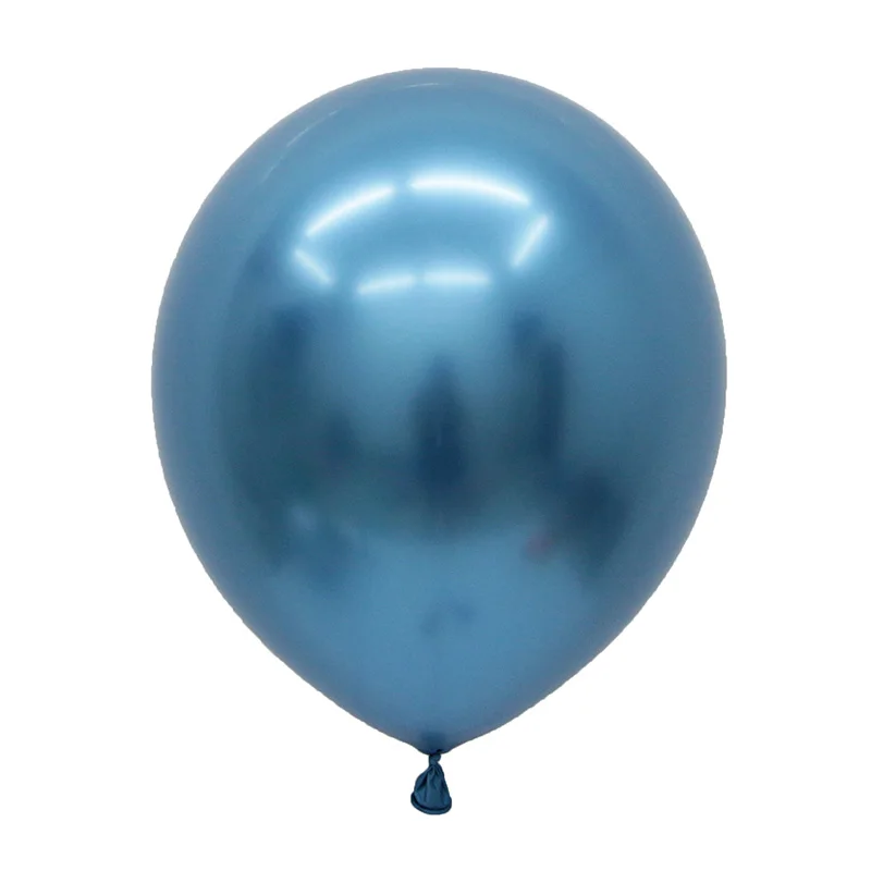 Blue 30/50/100 шт 12 дюймов шары из латекса цвета металлик на толстом жемчужный хром металлический сплав Цвета фотография Свадебная вечеринка украшения - Цвет: Blue