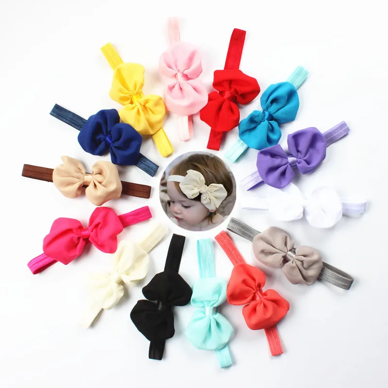 

Baby Headband Ribbon Handmade DIY Toddler Infant Kids Hair Accessories Girl Newborn Bows bowknot bandage Turban tiara