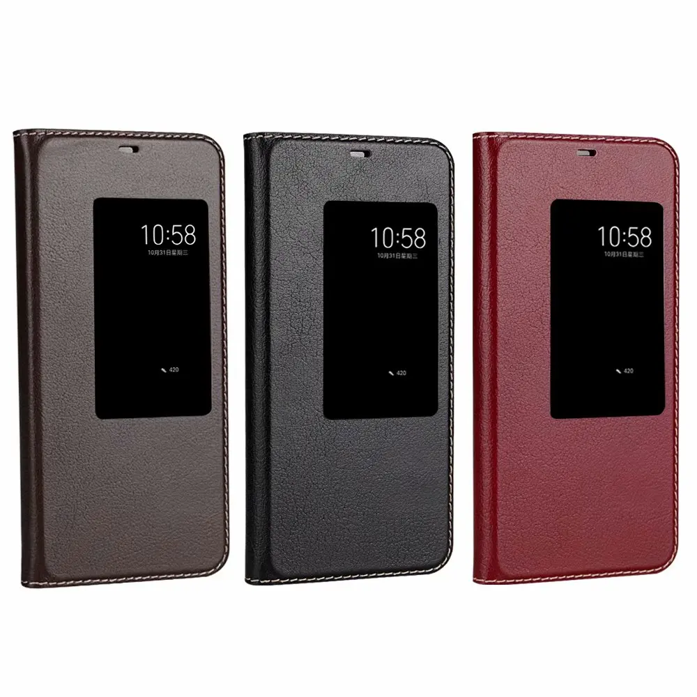 Hote Роскошный чехол-книжка из натуральной кожи для huawei mate 20 Pro 20X mate 20 с магнитным окном