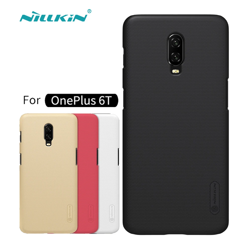 Чехол для OnePlus 6T Nillkin матовый защитный жесткий чехол бампер Подарочный