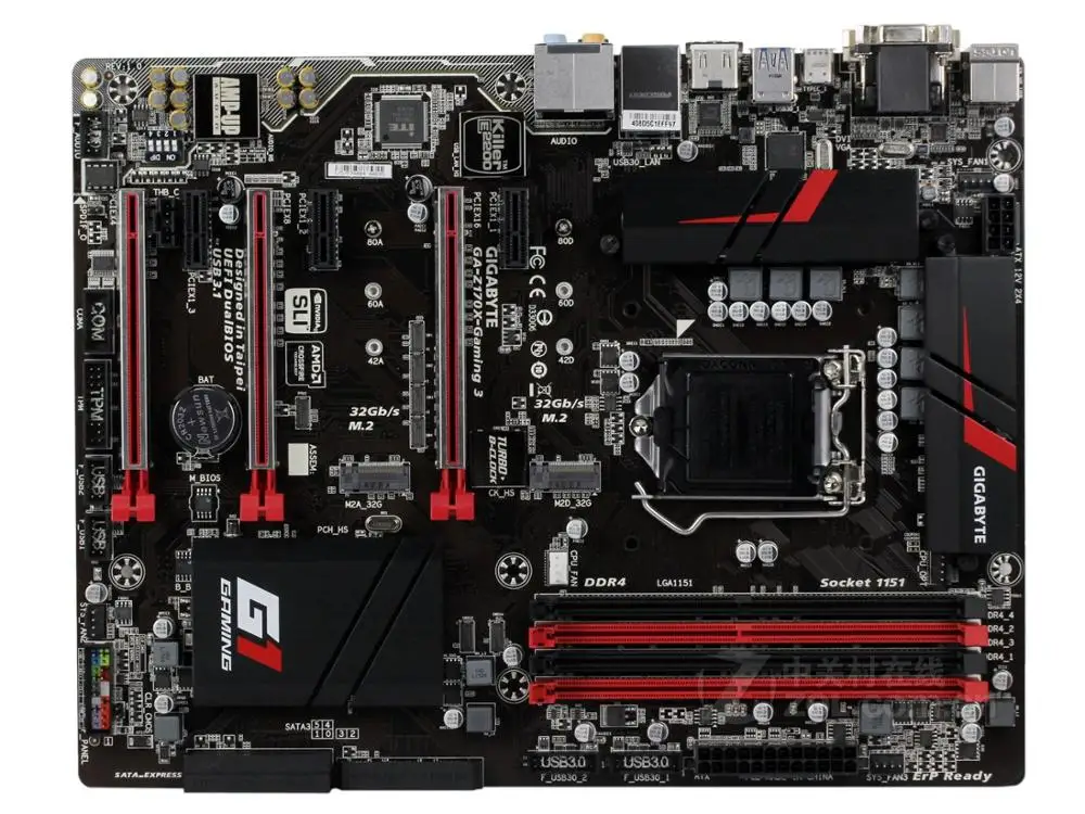 Gigabyte GA-Z170X-GAMING 3 оригинальная материнская плата DDR4 LGA 1151 HDMI DVI VGA USB2.0 USB3.0 64GB Z170X-GAMING 3 настольная материнская плата