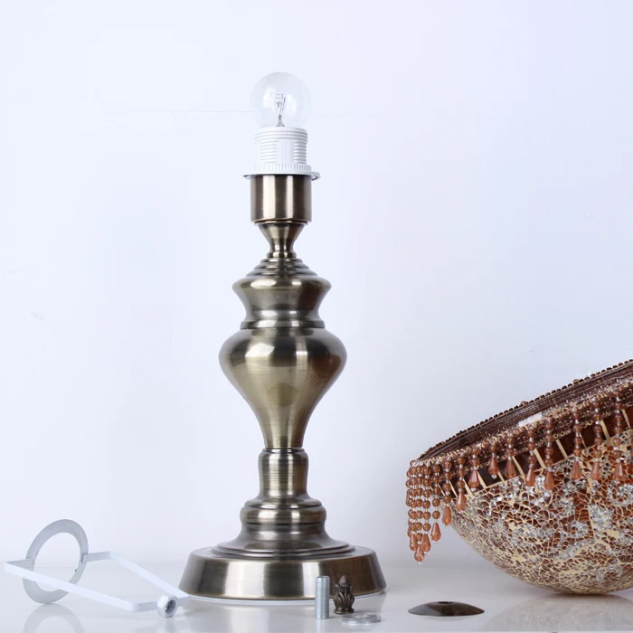 Мозаичная кофейная стеклянная настольная лампа Европейский контрастный