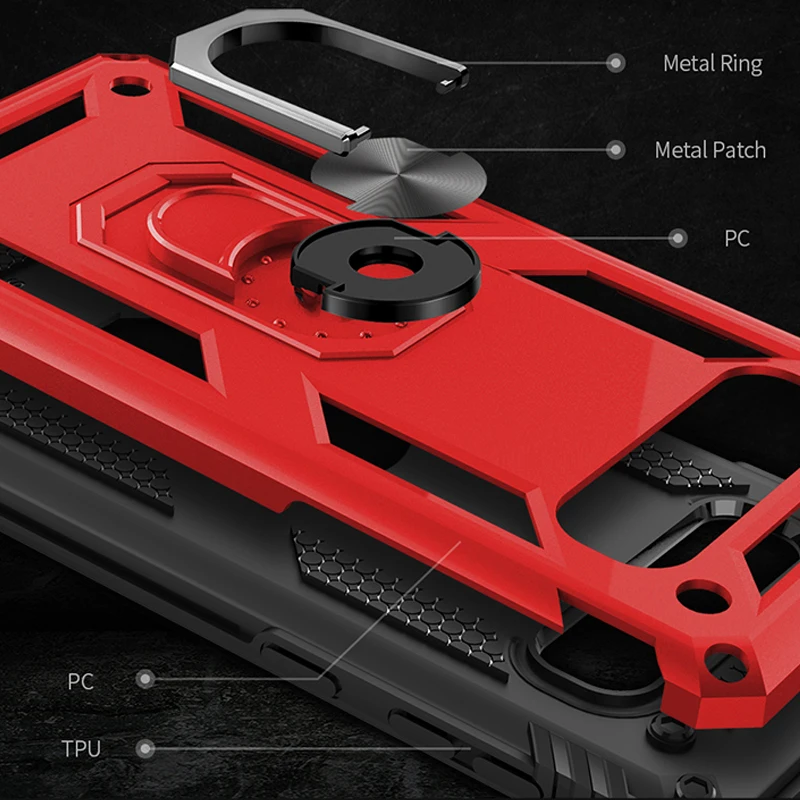 S10 plus s10e armor case for samsung galaxy s 10 s10plus rugged hard shell fit magnetic car mount bumper cover with stand conque |