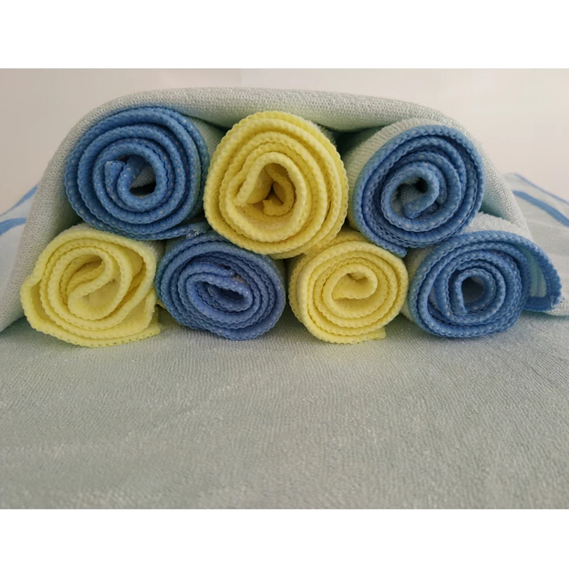 Zipsoft Kitchen Towel 40*40cm Face Towels Blue Yellow Microfiber Hand Cleaning Rags Dish Cloth Car Washing | Дом и сад