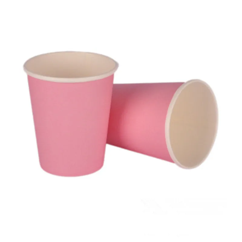 8 шт. розовый одноразовый набор посуды для вечеринок послеобеденный чай