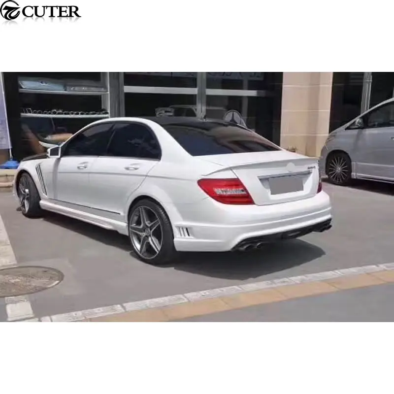 W204 C200 C300 комплект кузова автомобиля FRP неокрашенные передние бамперы задние