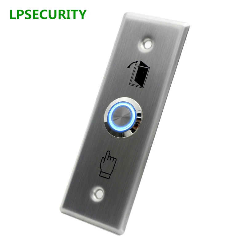 Светодиодный выключатель LPSECURITY с подсветкой без NC из нержавеющей стали кнопка