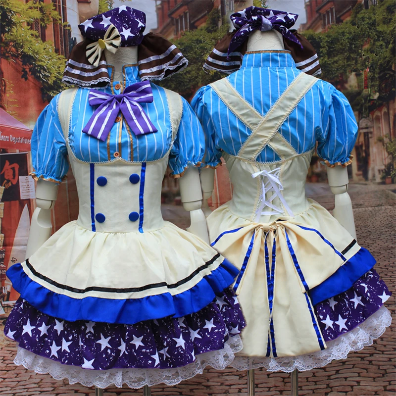 Недорогой костюм для косплея Love Live Tojo Nozomi платье принцессы Белль взрослых форма