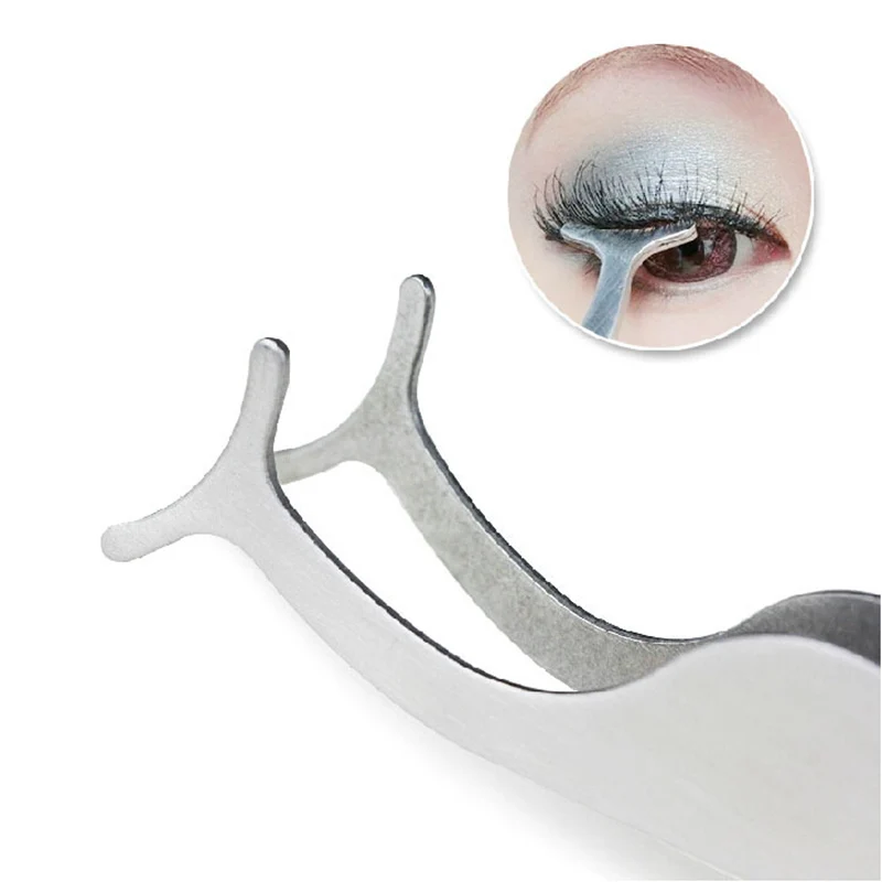 1pc False Fake Eyelashes Clip EyeLash Curler Applicator Eye lash Aid Forceps Beauty Makeup Cosmetic Auxiliary Tool | Красота и