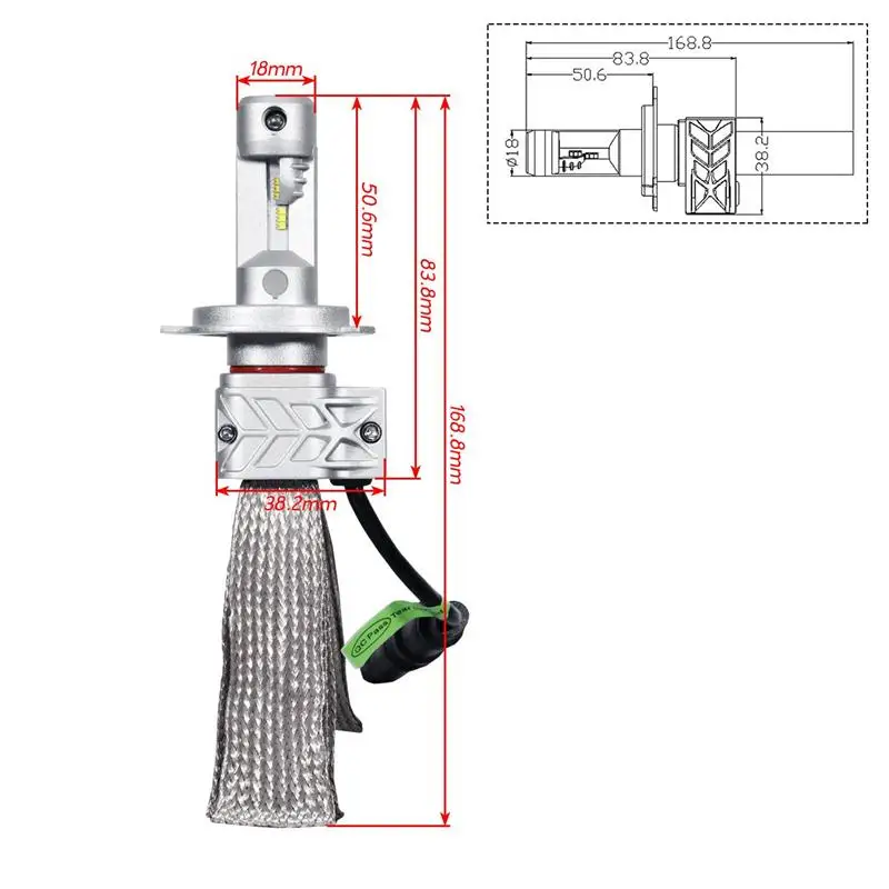 2x H4 Привет Ло Луч Фара Головная Лампа Лампы С Водителем Cree чипы CSP 50 Вт 8000lm Яркий