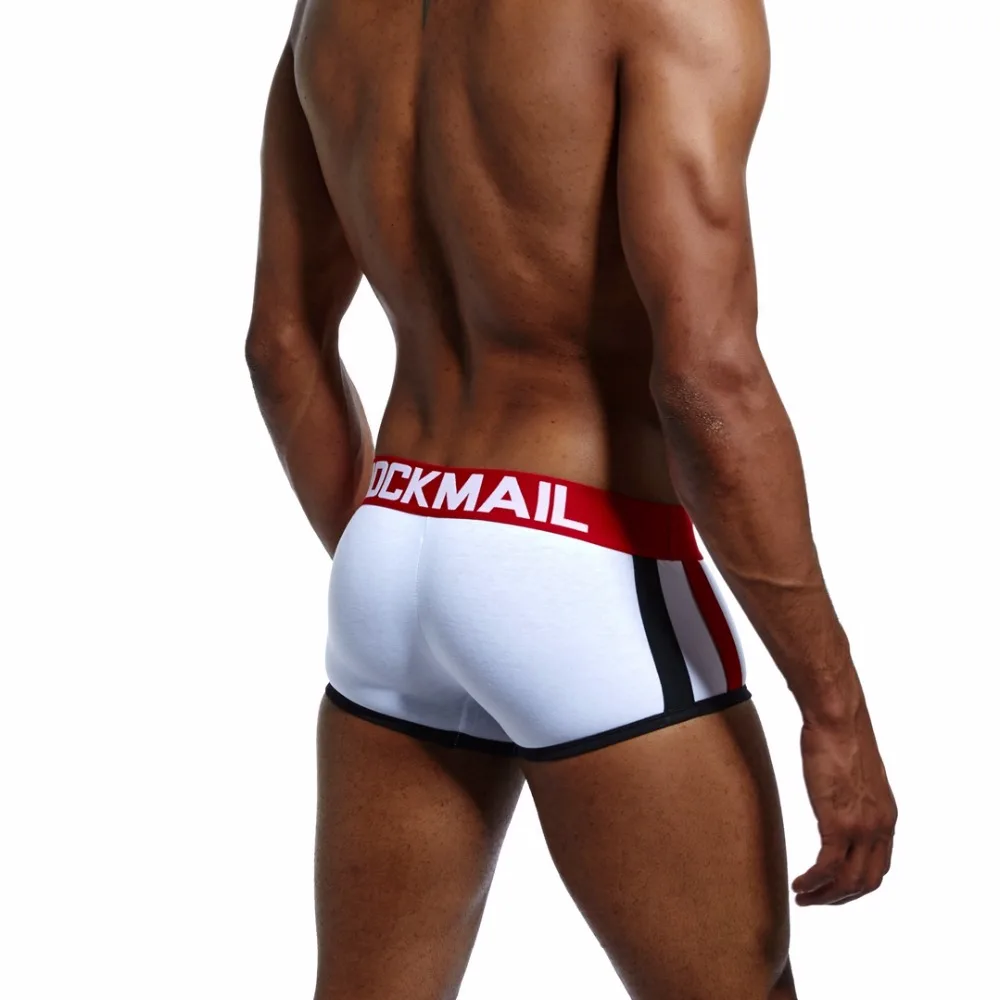 Бренд jockmail сексуальный Для мужчин нижнее белье пениса боксеры Для мужчин усиление выпуклости бюстгальтер пуш-ап Мужское нижнее белье, мужчины трусы; детские трусы