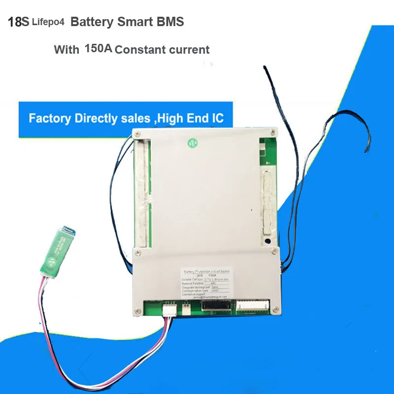 18 S литий ионный Smart Bluetooth BMS или Lifepo4 печатной платы с 100A к 150A постоянного тока для