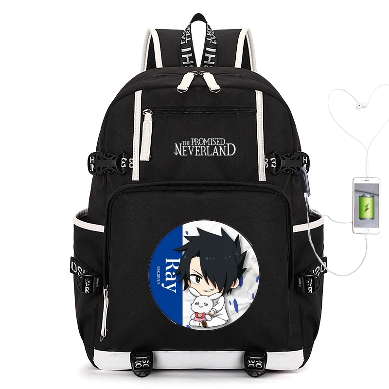 Обещанный рюкзак для ноутбука Neverland с зарядкой через usb, Норман Эмма, женский рюкзак, холщовые школьные сумки, большой рюкзак для книг, рюкзак для путешествий