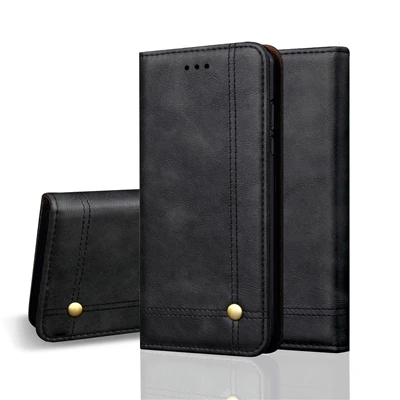 Black Чехол-портмоне с откидной крышкой для ETUI Huawei Y6 чехол Huawei 7A DUA-L22 чехол для Huawei 7A 7 A A7 чехол для кошелька держатель книга - Цвет: Black