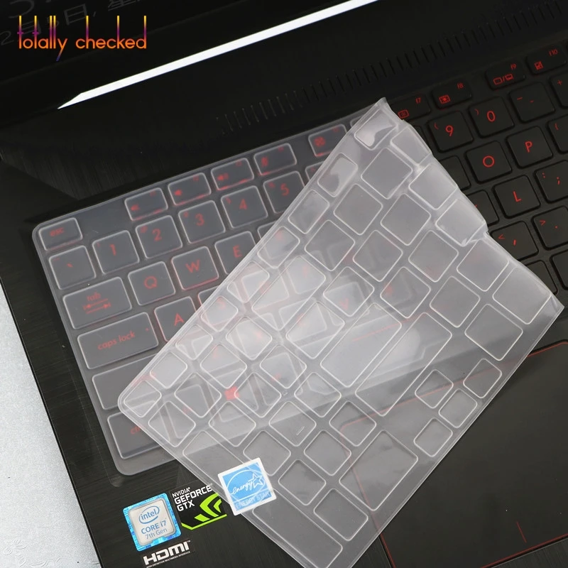 clear Для Asus Rog Зефир м Gm501 Gm501Gm Gm501G Gu501Gm Gu501 Gu501G Gm501Gs 15," Защита для ноутбука кожаный силикон чехол для клавиатуры - Цвет: clear