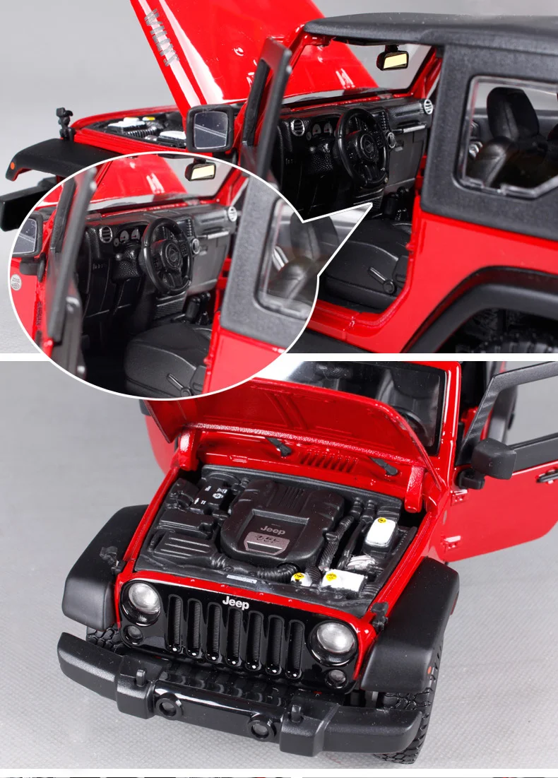 Maisto 1:18 джип Вранглер WILLYS внедорожник трансформер литой модельный автомобиль игрушка в коробке 31610