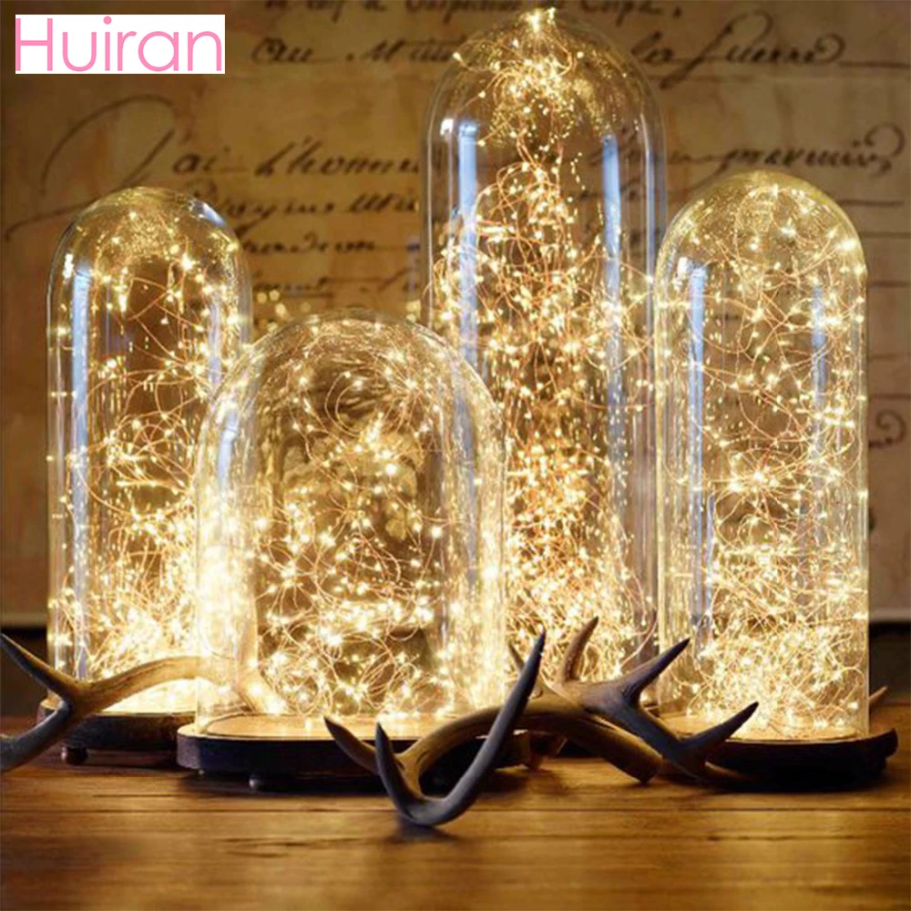 

Светодиодная гирсветильник HUIRAN, светильник Светодиодная гирлянда, Рождественское украшение для дома и улицы, украшение для рождественской...
