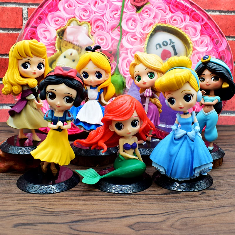 Disney Q posket Кукла Принцесса Ариэль Рапунцель Запутанная история в стиле Эльзы и
