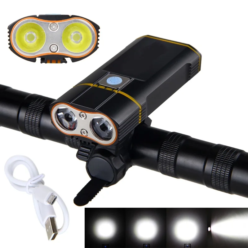 Перезаряжаемые USB фара для велосипеда велосипед светильник 8000Lm MTB светодиодный