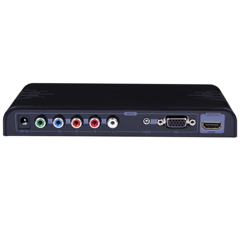 VGA Ypbpr компонентного видео + R/L 3.5 мм стерео аудио в HDMI конвертер масштабирования