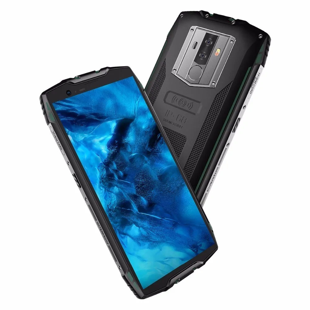 Blackview BV6800 Pro Android 8,0 6580 мАч Беспроводное зарядное устройство 4 Гб+ 64 Гб Восьмиядерный 16,0 Мп IP68 Ударопрочный Водонепроницаемый 4G мобильный телефон