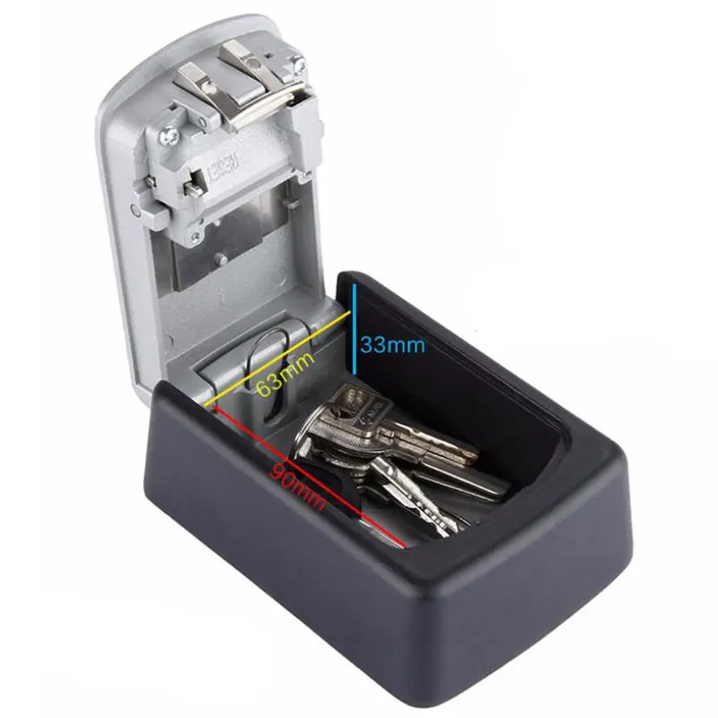 Сейф для хранения ключей из металлического сплава 4 цифровых комбинированных