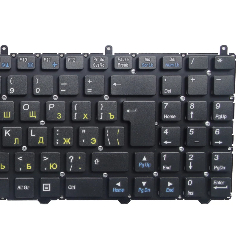 Фото Русская клавиатура GZEELE для DNS Clevo W650 W650SRH W655 W650SR W650SC R650SJ W6500 W650SJ w655sc w650sh MP-12N76SU-4301 RU, Черная №4