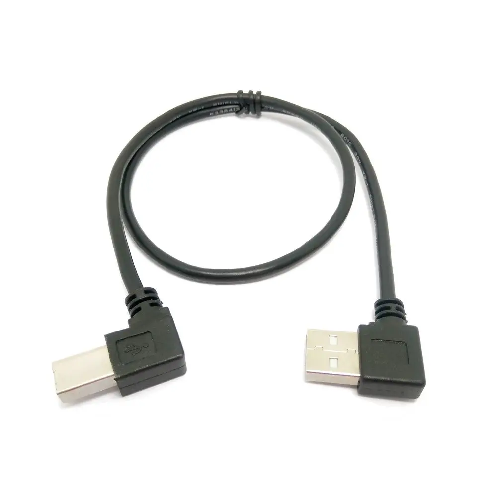 0 5 м правый угловой USB 2 A левый B Мужской 90 градусов принтер сканер компьютерный
