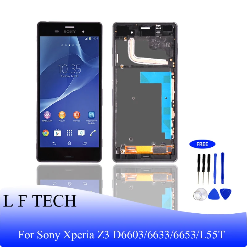 ЖК дисплей для Sony Xperia Z3 D6603/6633/6653/L55T 5 2 'оригинальный экран в сборе с сенсорной