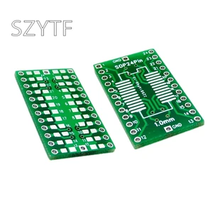 10 шт.пакет SOP24 SSOP24 плата адаптера DIP 1,0 мм шаг переключатель SMD DIP адаптер пластина