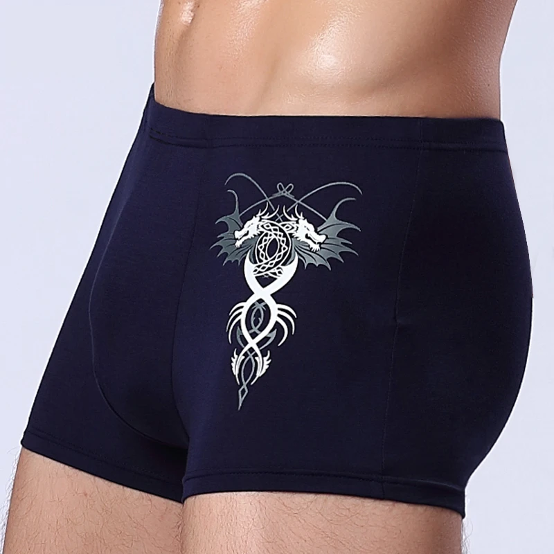 Фото Трусы-боксеры мужские LOBEIOK, дышащие, 4 цвета, M, L, XL, XXL, 3XL, боксеры сексуальное белье №4