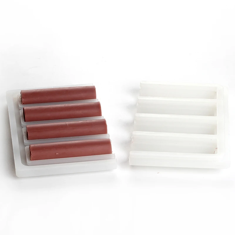 Форма для изготовления мыла 4 полость силиконовые цилиндрическая трубка формы DIY