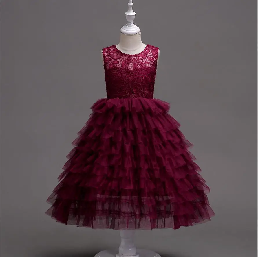 Красивая одежда для детей платья маленьких девочек сцены летнее платье детская