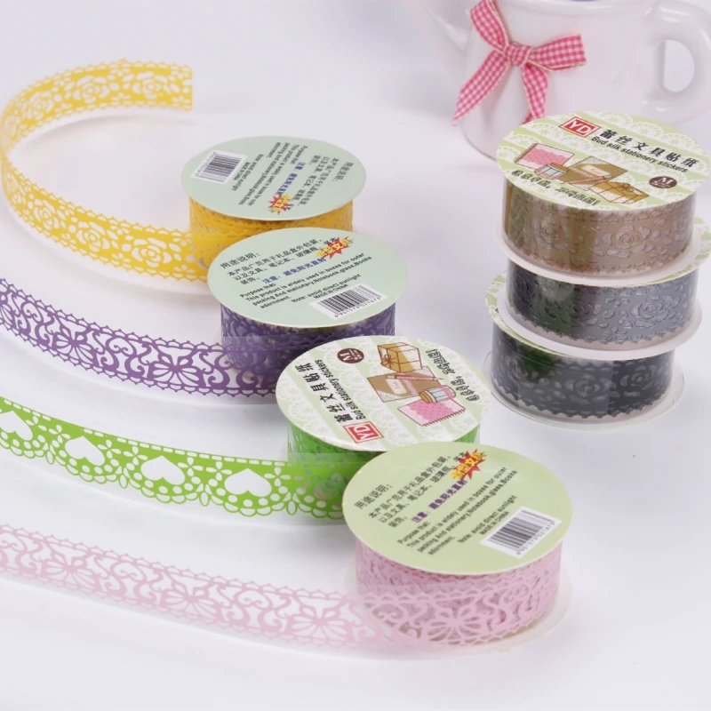 1 шт. стильная Маскировочная лента|washi tape set|tape setadhesive lace |