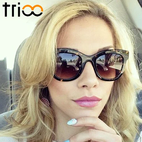 

Солнцезащитные очки TRIOO женские, квадратные, с градиентными коричневыми линзами, с защитой UV400
