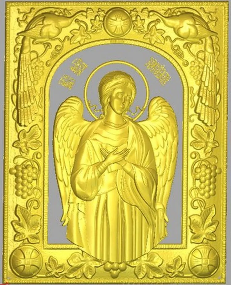 3d модель рельef для ЧПУ в формате STL Icon_Angel|3d model relief|3d relief modelfor cnc |