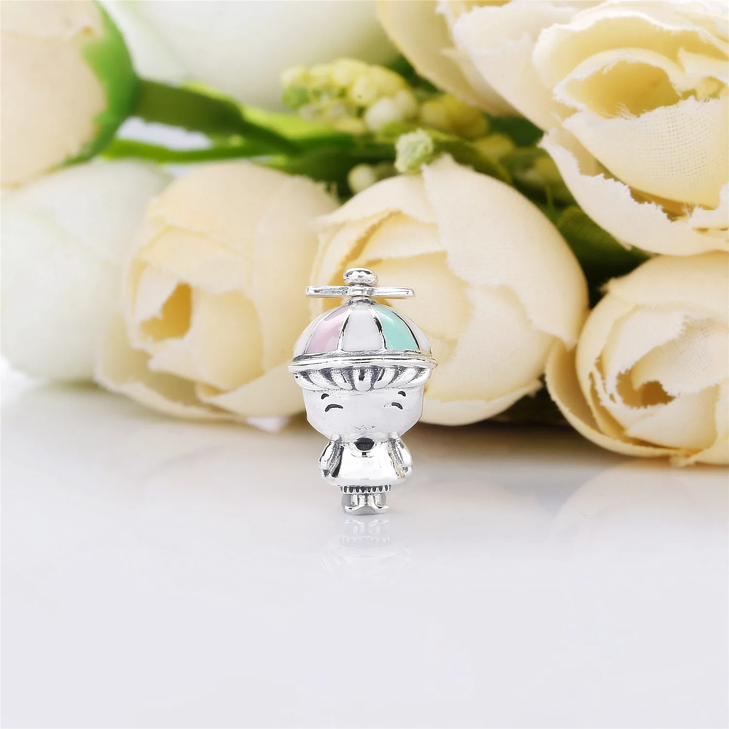 Lovecabin 925 пробы серебро Mrs Wise Beads шляпа для мальчиков и девочек косички Подвески Бусы для женщин летний браслет
