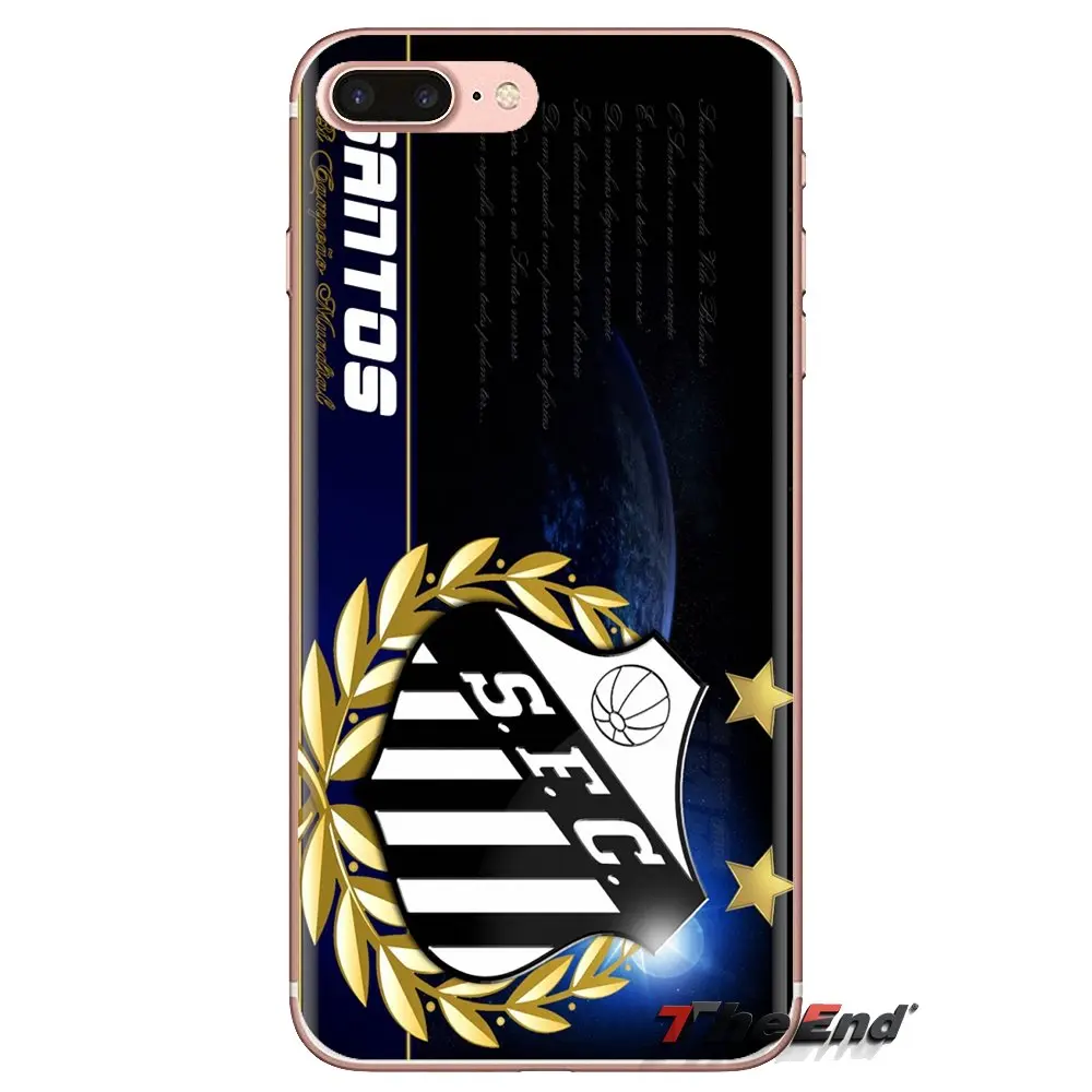 TPU Bag Case Football Club Santos FC Soccer Logo For Huawei G7 G8 P7 P8 P9 P10 P20 P30 Lite Mini Pro P Smart Plus 2017 2018 2019 |