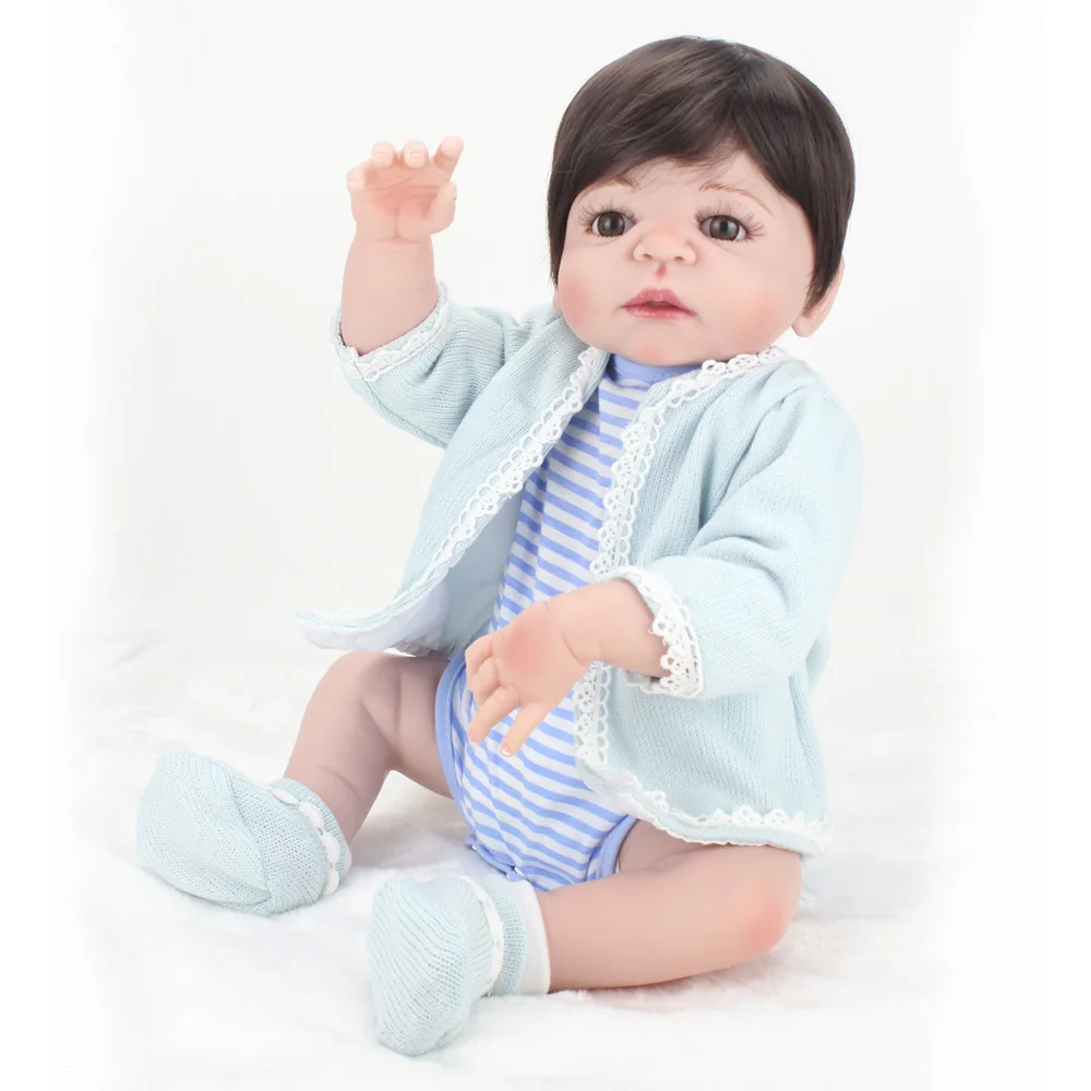NPKDOLL Reborn Baby Dolls 55 см игрушки для малышей дешевые силиконовые куклы всего тела