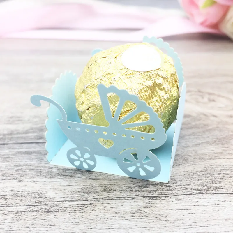 Nudy blue 50 шт., лазерная резка, Шоколадный Бар, свадебные сувениры и подарки, Детская душевая бумага, коробка для конфет, Свадебные украшения и вечерние принадлежности - Цвет: Nudy blue