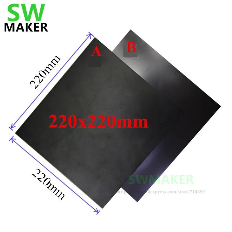 

220x220mm Magnetic Print Bed Tape Print Sticker Build Plate Tape Flex Plate for Wanhao i3 Anet A8 Creality ENDER-3S 3D Printer