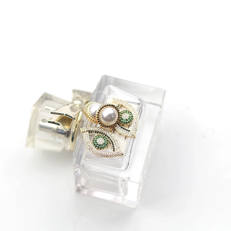 Серьги MADALENA SARARA S925 иглы Висячие фианит AAAA и Кристалл инкрустированные глаза