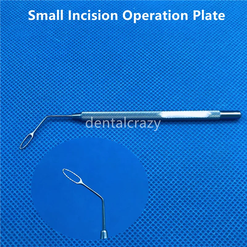 

1 шт. 11,5 см титановая левая небольшая Операционная пластина для внутреннего разреза офтальмологические хирургические инструменты