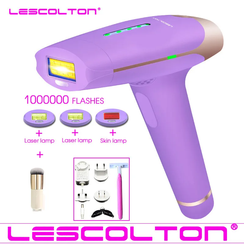 12 Lescolton 1000000 раз IPL эпилятор 4в1 Лазерная машинка для волос T009S лазерный эпилятор удаление волос перманентное бикини - Цвет: 12