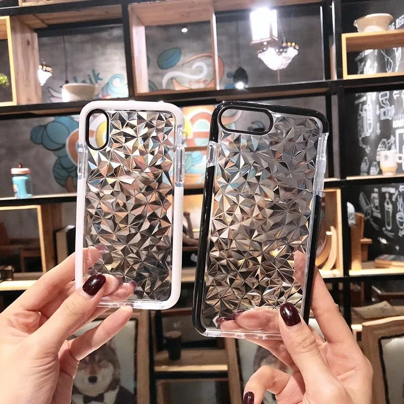 Luxury Diamond Transparent Soft TPU Phone Case for IPhone X 6 XS 6S 7 8 XR MAX Plus Back Cover |
